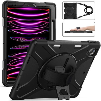 Fodral eSTUFF AUSTIN Defender Case till iPad Air 13-tum M2/M3 med handrem