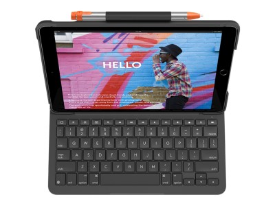 Logitech Slim Folio Keyboard Cover for iPad 10,2 tum (7:e /8:e generation), Bluetooth, nordiskt - Grafitgrå#2