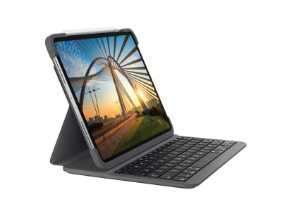 Logitech Keyboard Slim Folio Pro till iPad 11" (1:a/2:a/3:e/4:e generation), bakgrundsbelyst, nordiskt#1