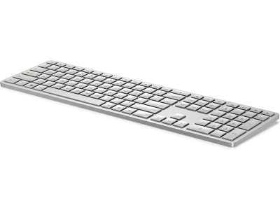 HP 970 programmerbart trådlöst tangentbord (silver) Bluetooth, 2,4 Ghz USB-C, USB-A, full storlek, 20 programmerbara knappar#2