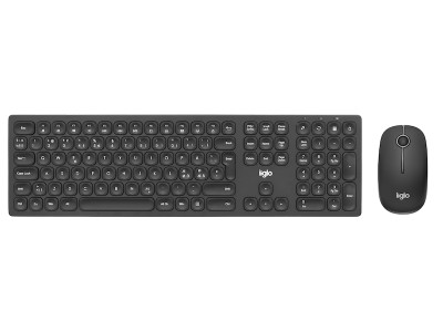 iiglo MKX Metal Silent Combo Trådlös 2.4 GHz USB mottagare, nordisk, 1600 dpi, ljuddämpande x-scissor switches#2