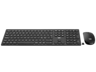 iiglo MKX Metal Silent Combo Trådlös 2.4 GHz USB mottagare, nordisk, 1600 dpi, ljuddämpande x-scissor switches#3