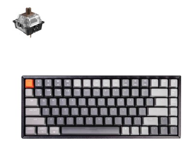 Keychron K2 Wireless RGB Aluminium v2 Gateron Brown Switch, nordiskt