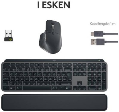 Logitech MX Keys S Combo, Logi Bolt/Bluetooth, automatisk bakgrundsbelysning, PC/Mac/Android/iOS, nordiskt#4