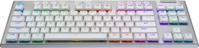 Logitech G915 X Lightspeed TKL, RGB Tactile, nordiskt, Bluetooth/Lightspeed/USB-C sladd - Vit#2