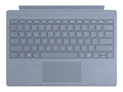 Microsoft Surface Pro Signature Type Cover till Surface Pro 7, bakgrundsbelyst, nordisk - Isblå