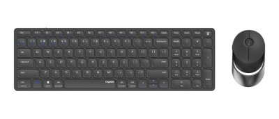 RAPOO Tangentbord/Mus Set 9750M Multi-Mode, RF/Bluetooth - Mörkgrå#1