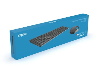 RAPOO Tangentbord/Mus Set 9750M Multi-Mode, RF/Bluetooth - Mörkgrå#2