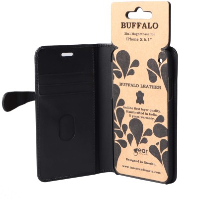 Plånboksfodral BUFFALO iPhone XR med plats för kreditkort, magnetlås - Svart#4