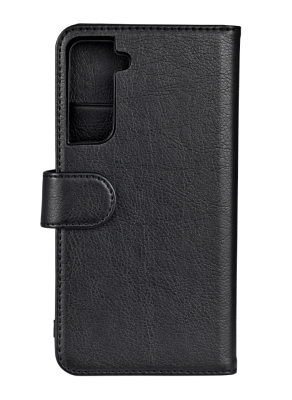 Essentials Samsung Galaxy S21 FE PU wallet, detach., 3 cards, black