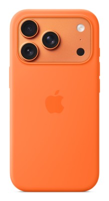 Apple silikonskal med MagSafe till iPhone 17 Pro - Orange