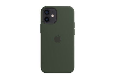 Apple silikonskal med MagSafe till iPhone 12 mini - Cyperngrön
