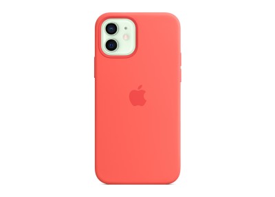 Apple silikonskal med MagSafe till iPhone 12 och iPhone 12 Pro - Citrusrosa#1