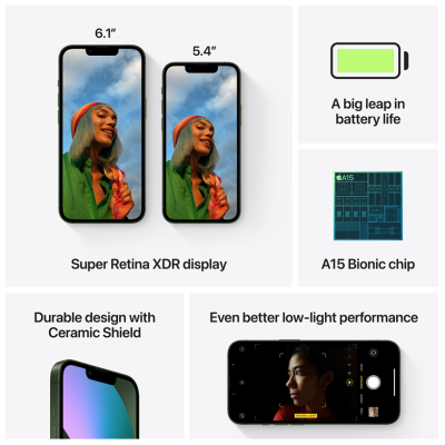 Apple iPhone 13 mini 256 GB - Grön#7