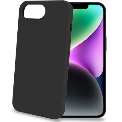Celly Cromo Soft rubber case iPhone 16e Svart