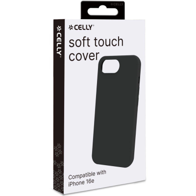 Celly Cromo Soft rubber case iPhone 16e Svart#4