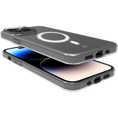 Celly Gelskinmag Magnetic TPU Cover iPhone 15 Pro Transparent#3