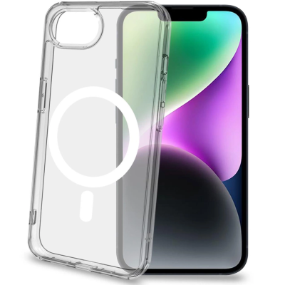 Celly Gelskinmag TPU Cover MagSafe-kompatibelt iPhone 16e Transparent