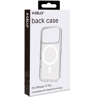 Celly Gelskinmag TPU Cover MagSafe-kompatibelt iPhone 17 Pro Transparent#4