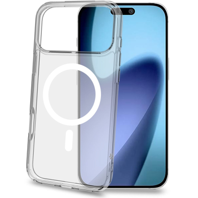 Celly Gelskinmag TPU Cover MagSafe-kompatibelt iPhone 17 Pro Max Transparent#1