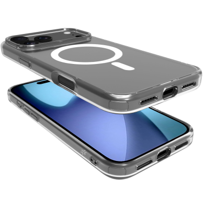 Celly Gelskinmag TPU Cover MagSafe-kompatibelt iPhone 17 Pro Max Transparent#4