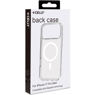 Celly Gelskinmag TPU Cover MagSafe-kompatibelt iPhone 17 Pro Max Transparent#5