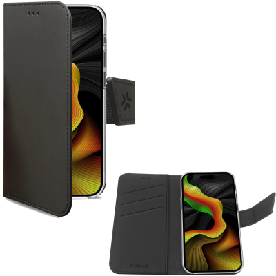 Celly Wally Wallet Case iPhone 15 Pro Max Svart#2