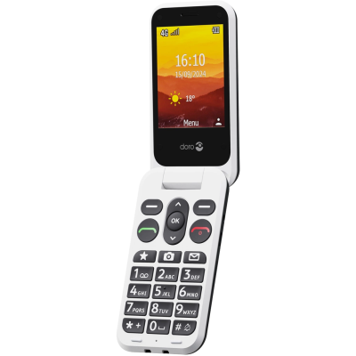 Doro Mobiltelefon 4G Leva L31 Grafitgrå/Vit