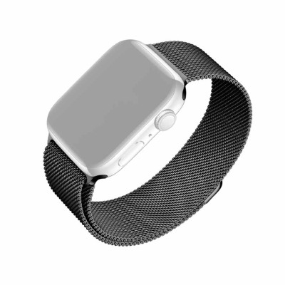 Mesh-armband för Apple Watch 42/44/45/49mm Svart#1