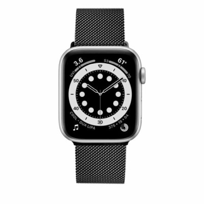 Mesh-armband för Apple Watch 42/44/45/49mm Svart#4