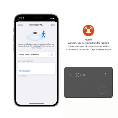 FIXED Tag Card Tracker för Apple Find My - Svart#5