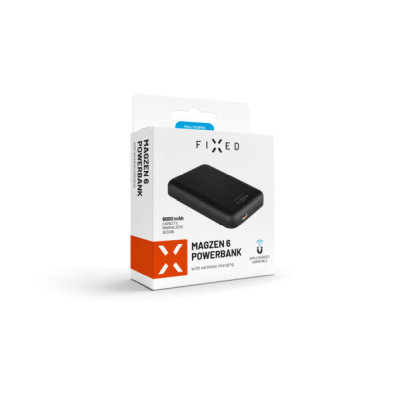 MagZen Trådlös PD 20W Power Bank 6.000 mAh Svart