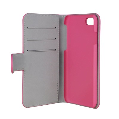 GEAR läderfodral iPhone 7, 3 st kreditkortsfack + plats för sedlar - Rosa#3