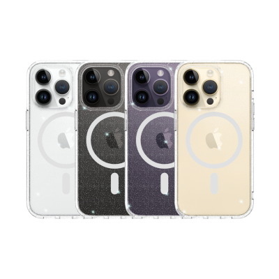 Just Mobile TENC "Bling Bling" med MagSafe för iPhone 14 - Transparent#3