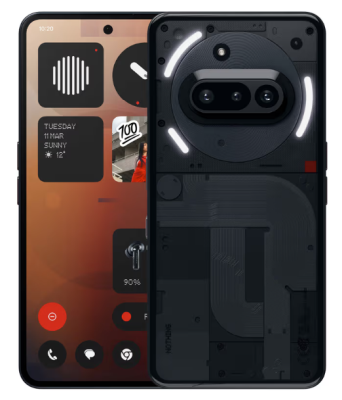Nothing Phone (3a) 256 GB, 6.77", 50/50/8 Mpixel kamera, Dual SIM, Android - Svart#1