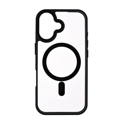 Skal ONSALA Back Bumper Clear Case MagSerie iPhone 17 - Transparent/Svart#1