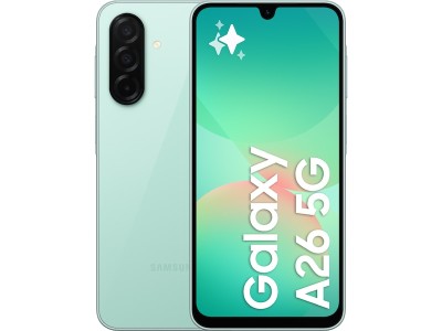 Samsung Galaxy A26 5G 128 GB, 6.7" sAMOLED 120Hz, 50/8/2/13 Mpixel kamera, Dual SIM, MicroSD, Android - Mint