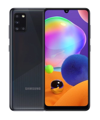 Samsung Galaxy A31 64 GB, 6.4", 48/5/8/20 Mpixel kamera, Dual SIM, MicroSD, Android 10 - Prism Crush Black
