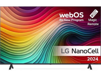 LG 75'' NANO 81 4K TV (2024) 75NANO81T6A 60Hz 4K, 3x HDMI 2.0, eARC, ALLM, NanoCell - Pure and rich colors