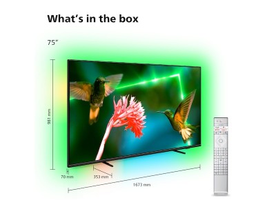 75" Philips 75PML9507/12 Smart-TV, Mini LED UHD/4K, 120Hz Gaming TV, Android, 4-sidig Ambilight#2