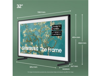 32" Samsung The Frame QLED Smart-TV (2023), Full HD, HDR10, Tizen OS#2