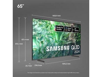 Samsung 65" Q64D QLED 4K TV TQ65Q64D QLED, 4K, AirSlim Design, Tizen OS, Ultimate UHD Dimming, Quantum Dot#4