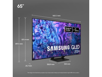 Samsung 65" Q70D QLED 4K TV TQ65Q70D QLED, 4K, HDR, AirSlim Design, 4K AI Upscaling, Quantum Dot#3