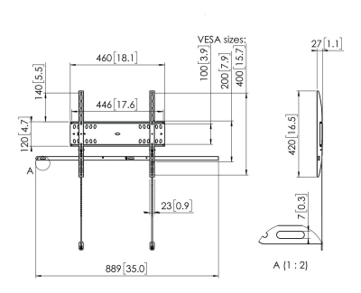 Vogels PFW 4500 Wall mount 42-55"#3