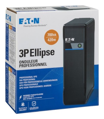 Eaton 3P Ellipse 700 DIN, 700VA/420W, 4 utgångar#6