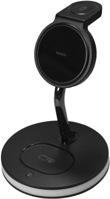 Deltaco QI-1041, 3-i-1 magnetisk trådlös laddare, Phone/TWS/Watch, LED-belysning#1