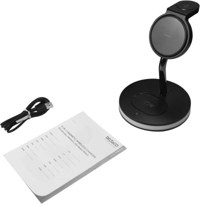 Deltaco QI-1041, 3-i-1 magnetisk trådlös laddare, Phone/TWS/Watch, LED-belysning#3