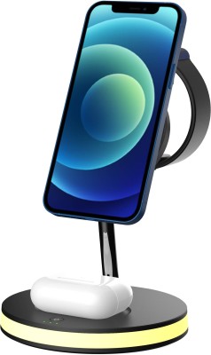 Deltaco QI-1041, 3-i-1 magnetisk trådlös laddare, Phone/TWS/Watch, LED-belysning#4