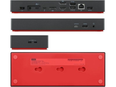 Lenovo ThinkPad Thunderbolt 4 Docking USB-C 300W PD, 4xUSB-A, 1+1 USB-C, 1xHDMI, 2xDP, Ethernet, 1xMinijack#2
