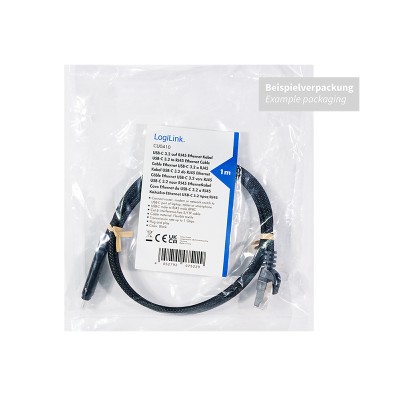 LogiLink USB-C till Nätverkskabel RJ45 1 Gbps Aktiv 2 m#4